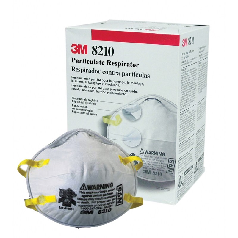 3M 8210 Disposable N95 Particulate Respirator Masks